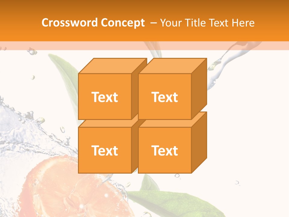 Isolated Fruit Slice PowerPoint Template