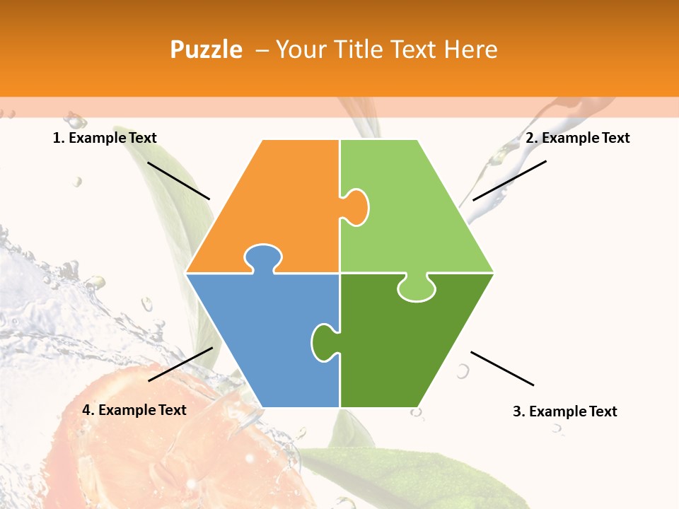 Isolated Fruit Slice PowerPoint Template