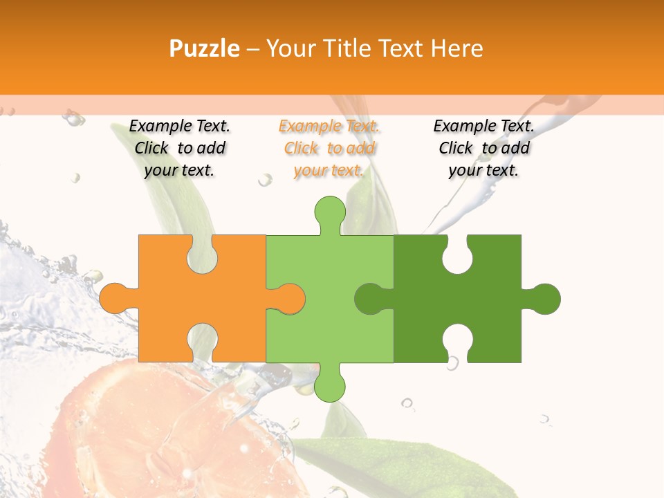 Isolated Fruit Slice PowerPoint Template