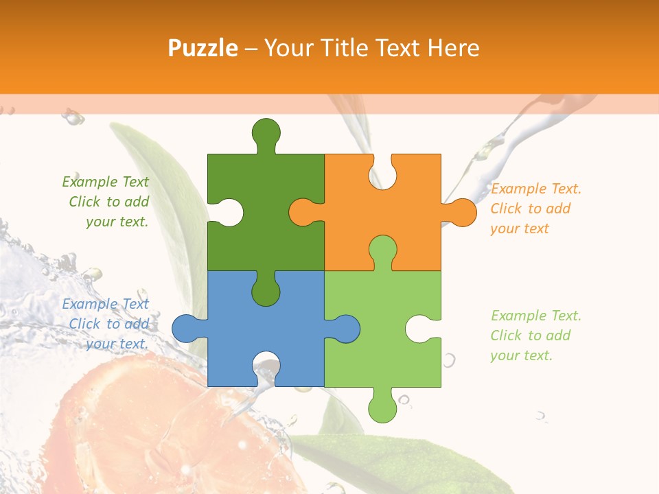 Isolated Fruit Slice PowerPoint Template