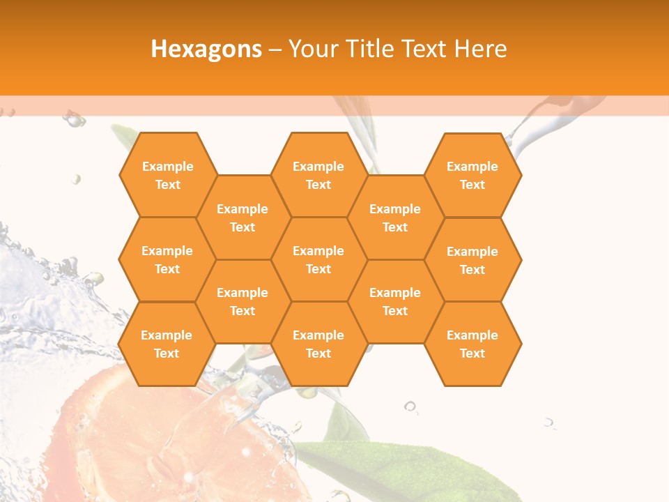 Isolated Fruit Slice PowerPoint Template