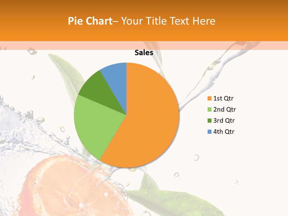 Isolated Fruit Slice PowerPoint Template
