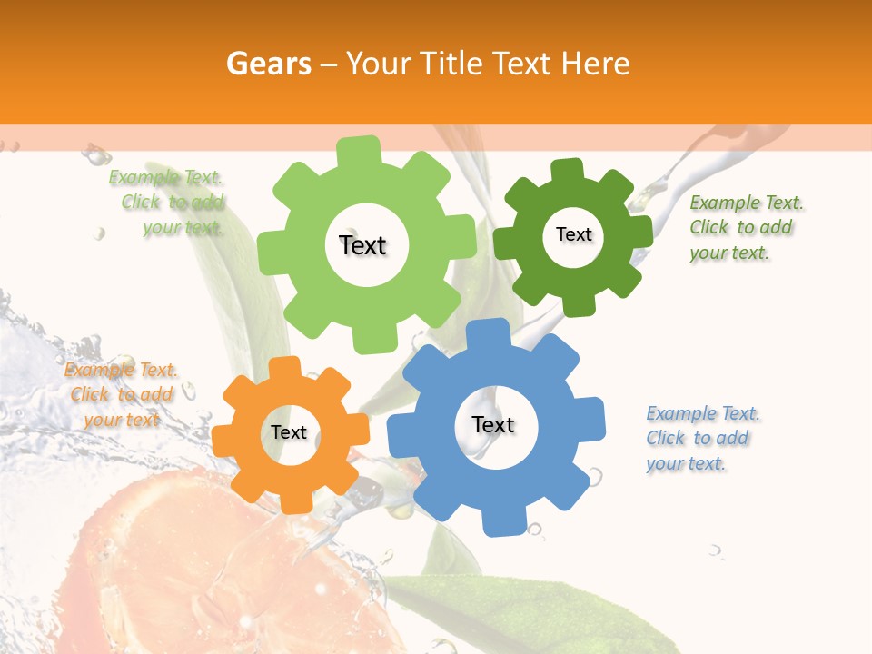 Isolated Fruit Slice PowerPoint Template