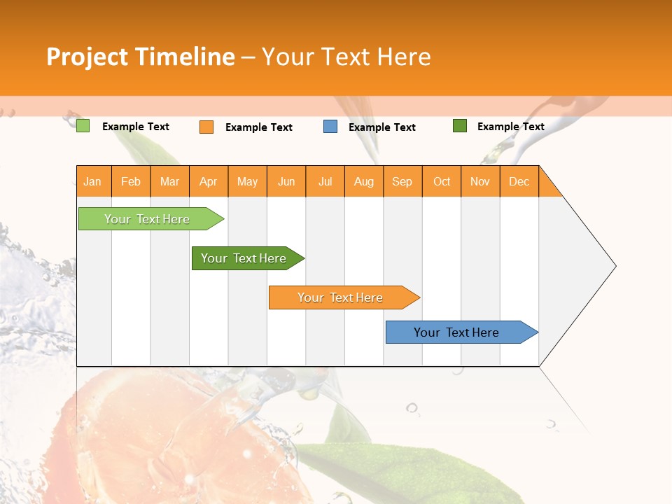 Isolated Fruit Slice PowerPoint Template