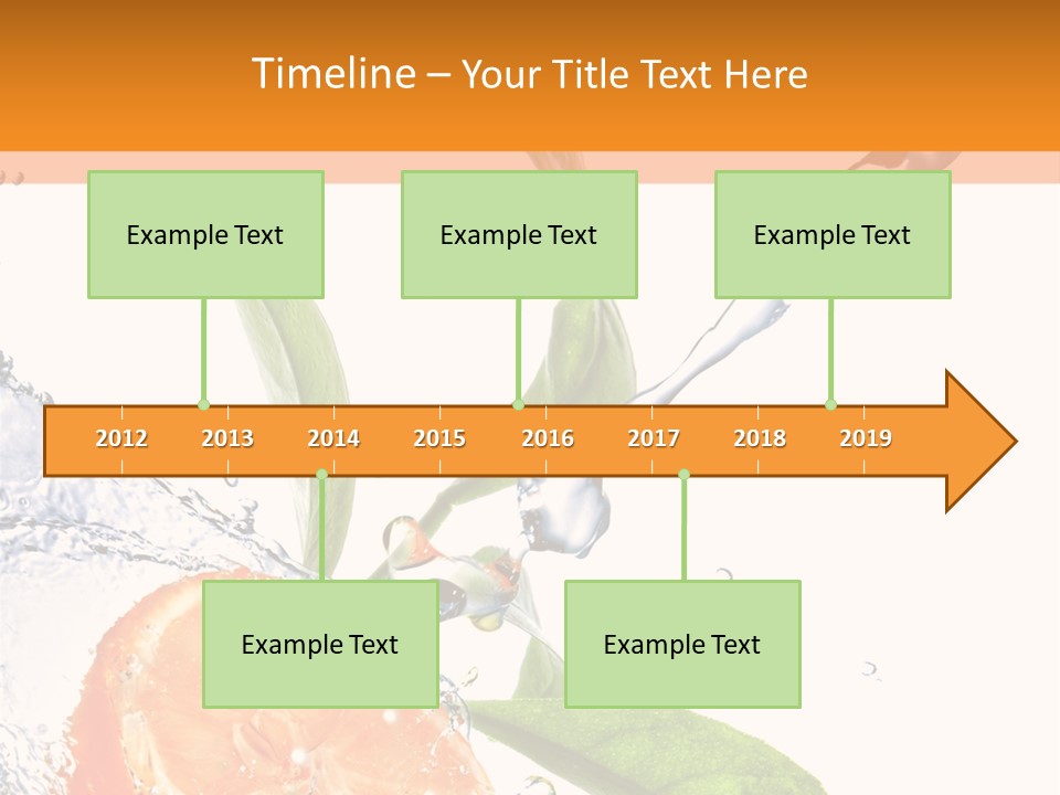 Isolated Fruit Slice PowerPoint Template
