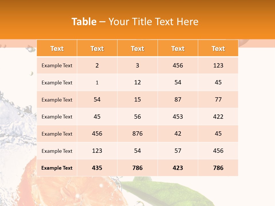 Isolated Fruit Slice PowerPoint Template