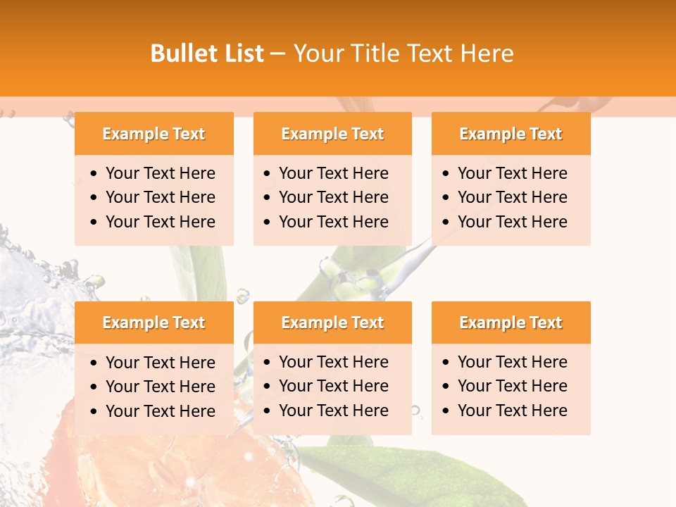 Isolated Fruit Slice PowerPoint Template