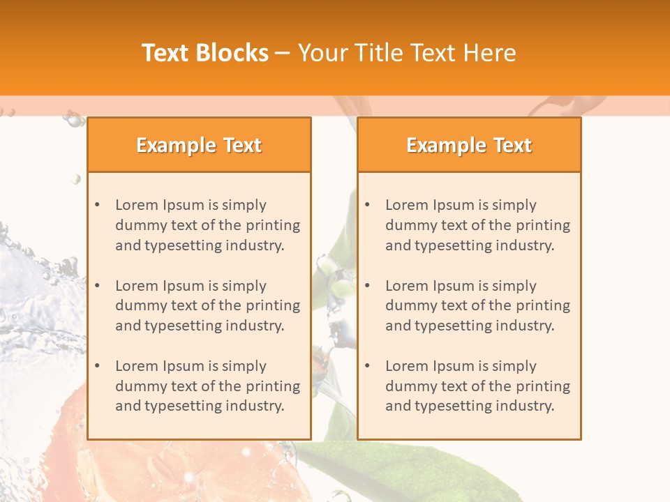 Isolated Fruit Slice PowerPoint Template