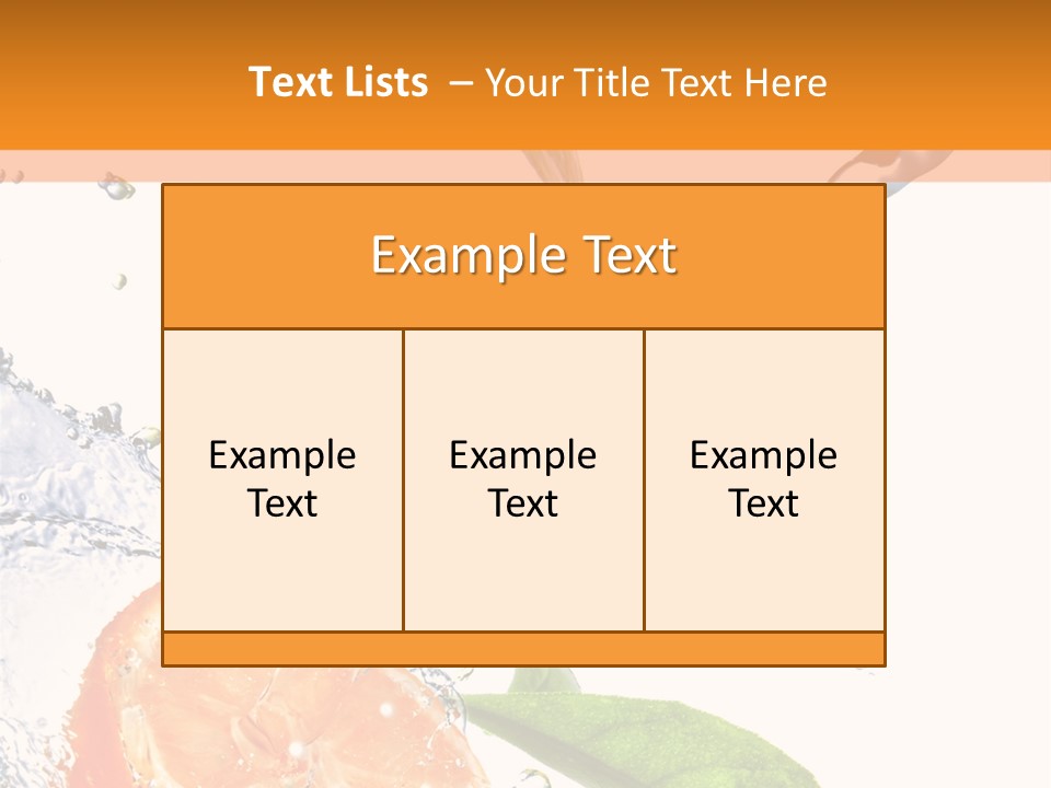 Isolated Fruit Slice PowerPoint Template