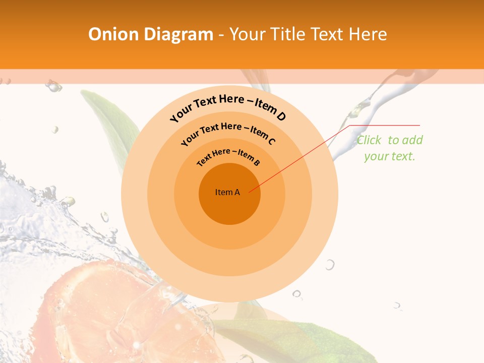 Isolated Fruit Slice PowerPoint Template
