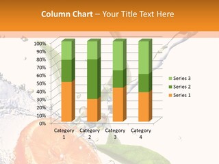 Isolated Fruit Slice PowerPoint Template