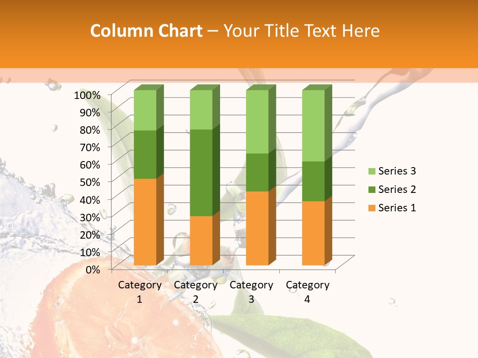 Isolated Fruit Slice PowerPoint Template