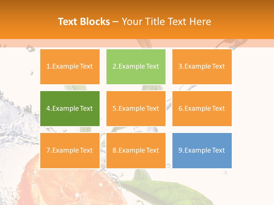 Isolated Fruit Slice PowerPoint Template