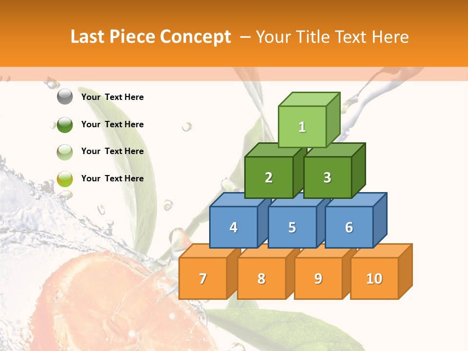 Isolated Fruit Slice PowerPoint Template