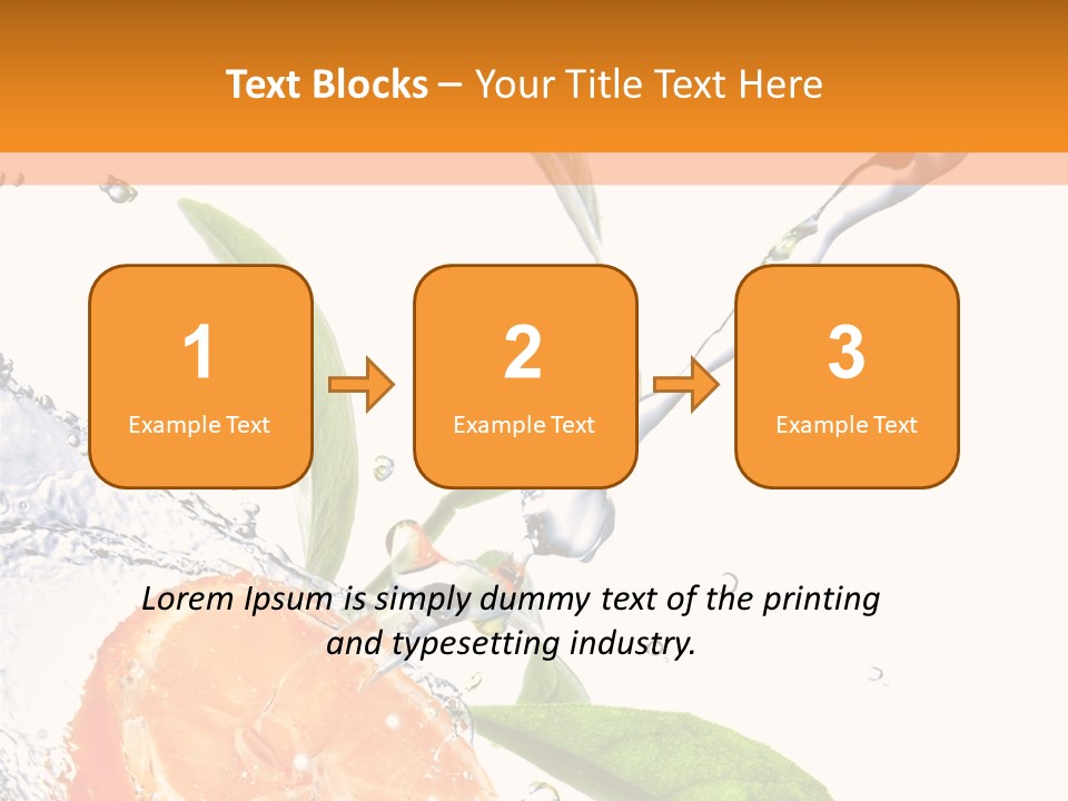 Isolated Fruit Slice PowerPoint Template