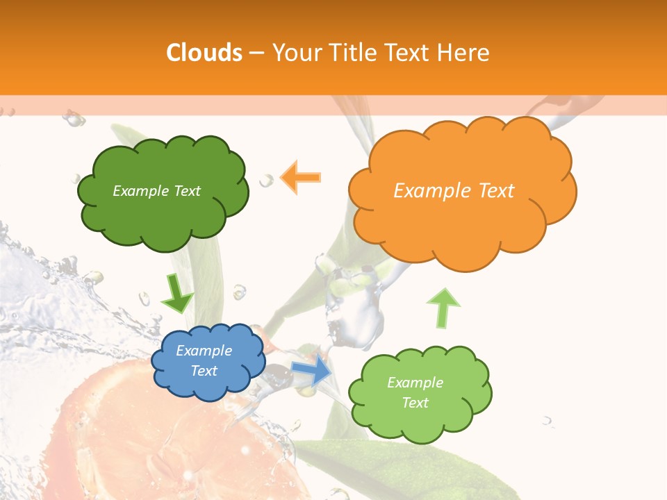Isolated Fruit Slice PowerPoint Template