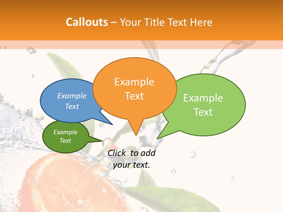 Isolated Fruit Slice PowerPoint Template