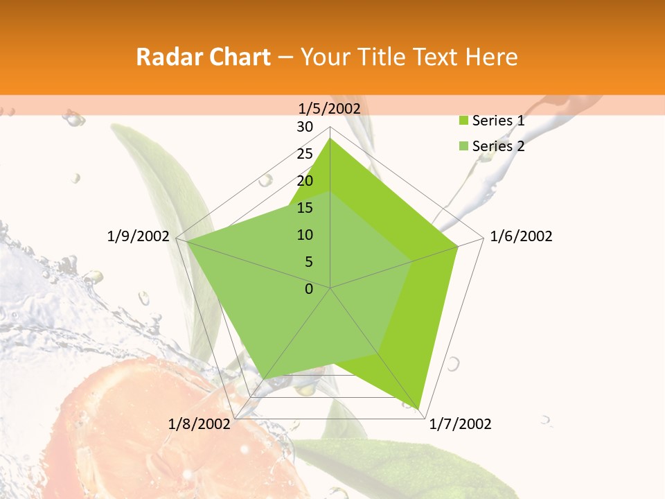 Isolated Fruit Slice PowerPoint Template