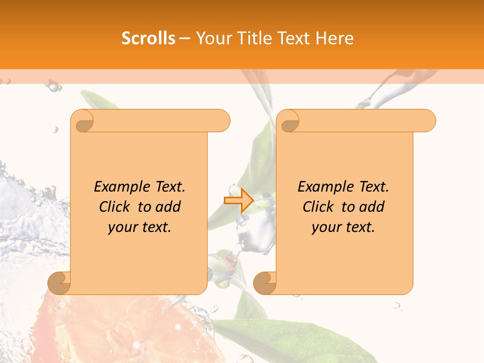 Isolated Fruit Slice PowerPoint Template
