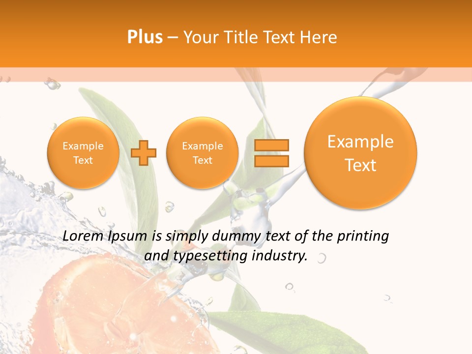 Isolated Fruit Slice PowerPoint Template