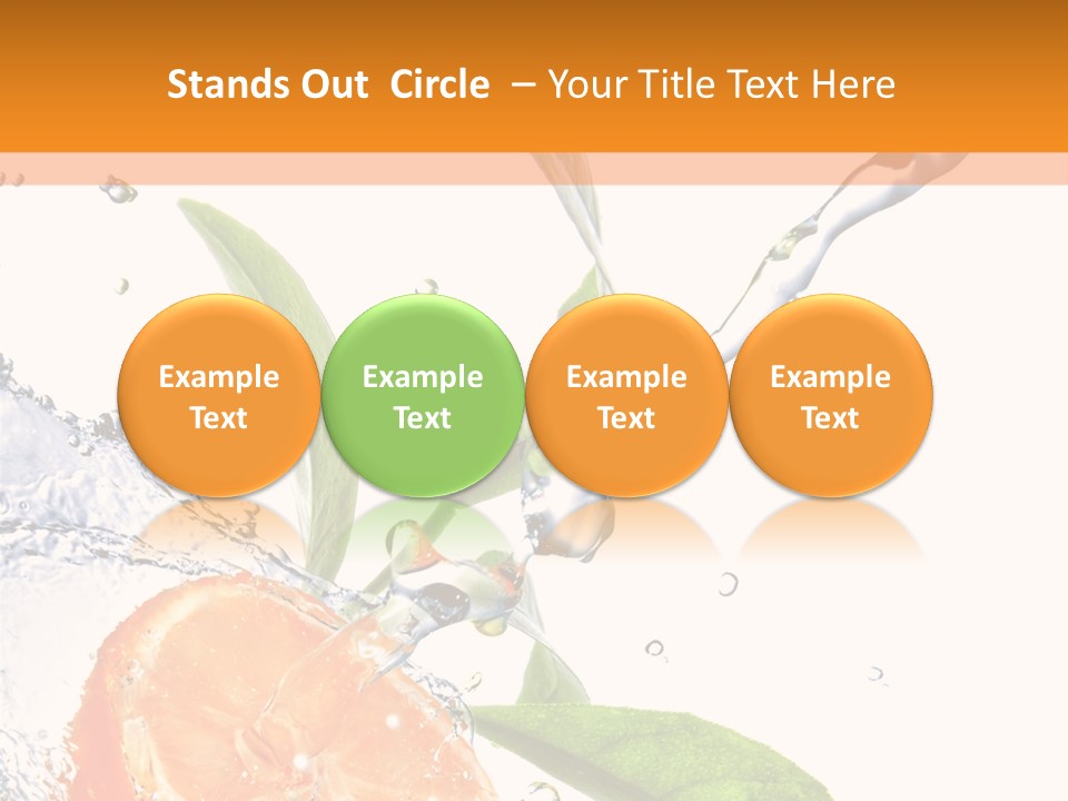 Isolated Fruit Slice PowerPoint Template