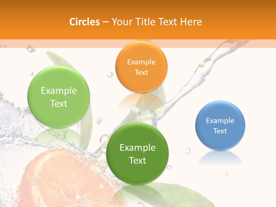 Isolated Fruit Slice PowerPoint Template