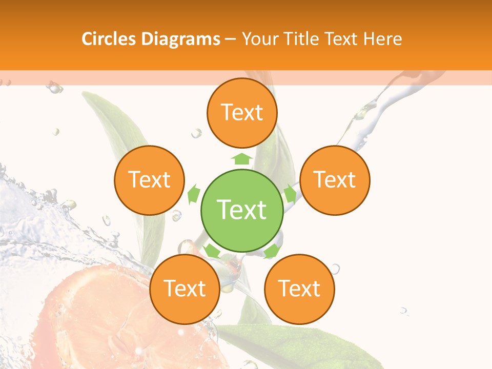 Isolated Fruit Slice PowerPoint Template