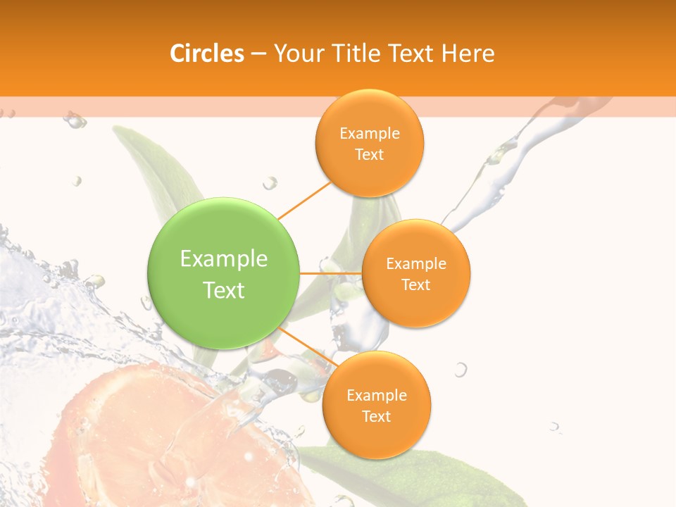 Isolated Fruit Slice PowerPoint Template