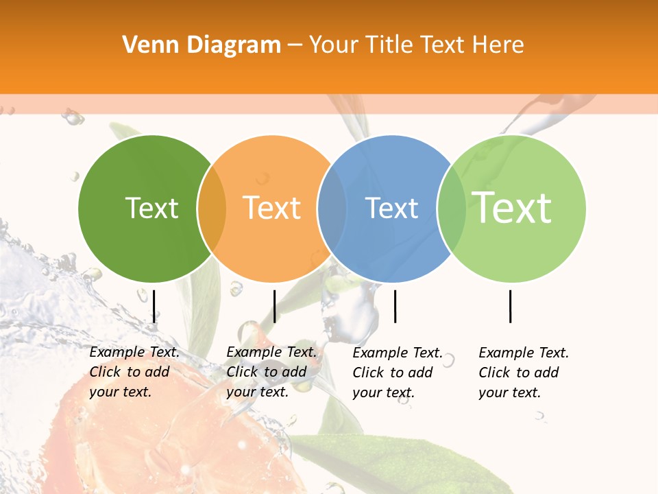 Isolated Fruit Slice PowerPoint Template