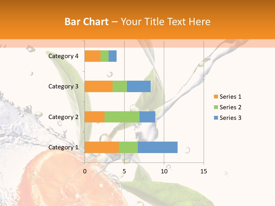 Isolated Fruit Slice PowerPoint Template