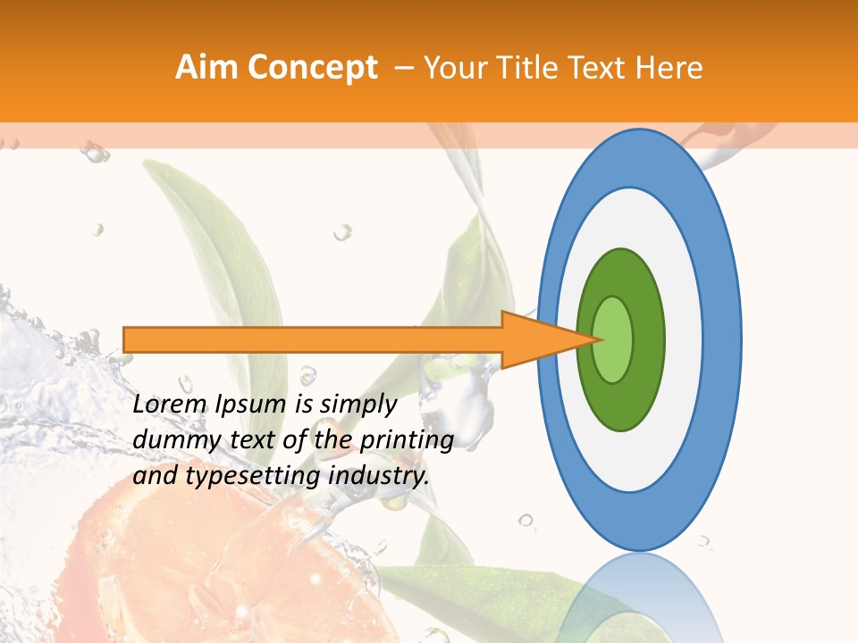 Isolated Fruit Slice PowerPoint Template