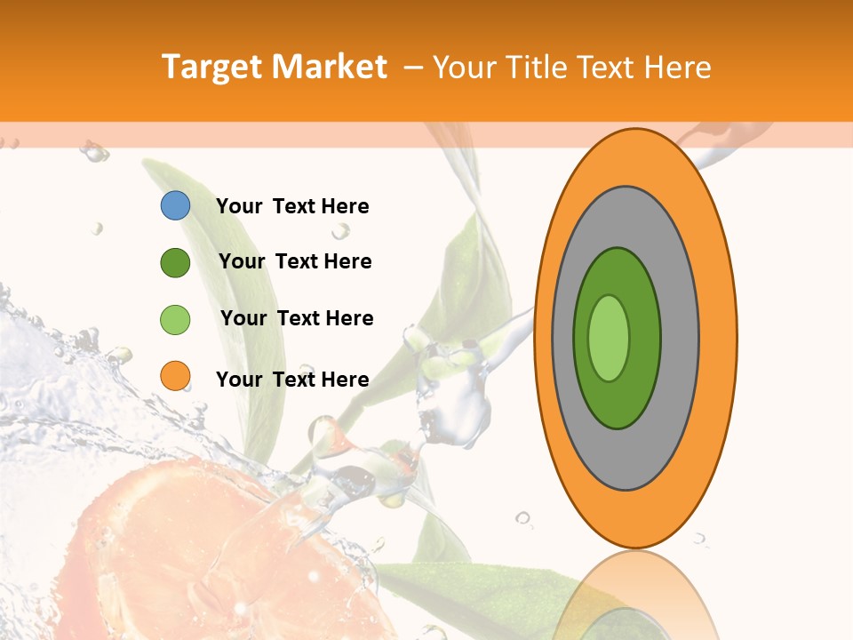 Isolated Fruit Slice PowerPoint Template