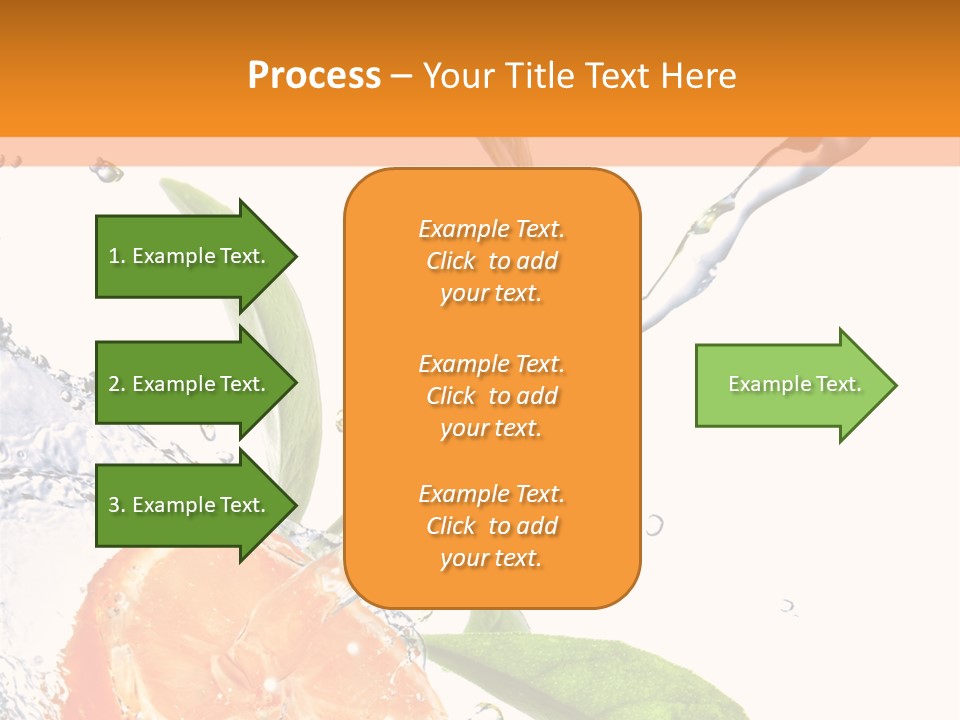 Isolated Fruit Slice PowerPoint Template