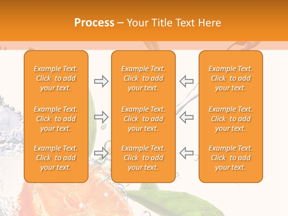 Isolated Fruit Slice PowerPoint Template