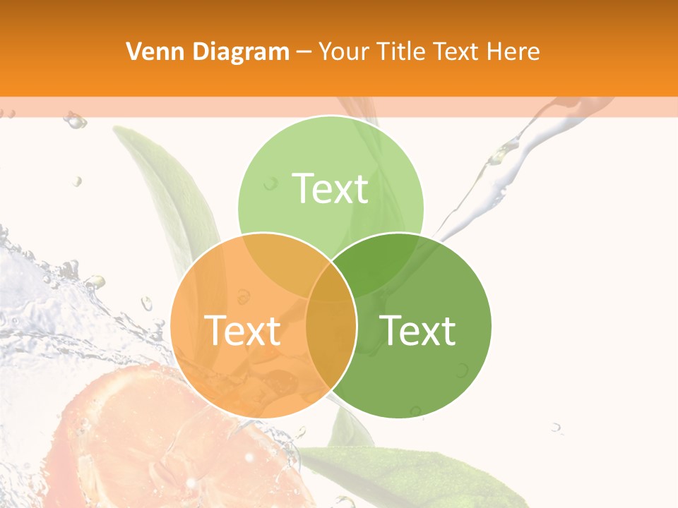 Isolated Fruit Slice PowerPoint Template