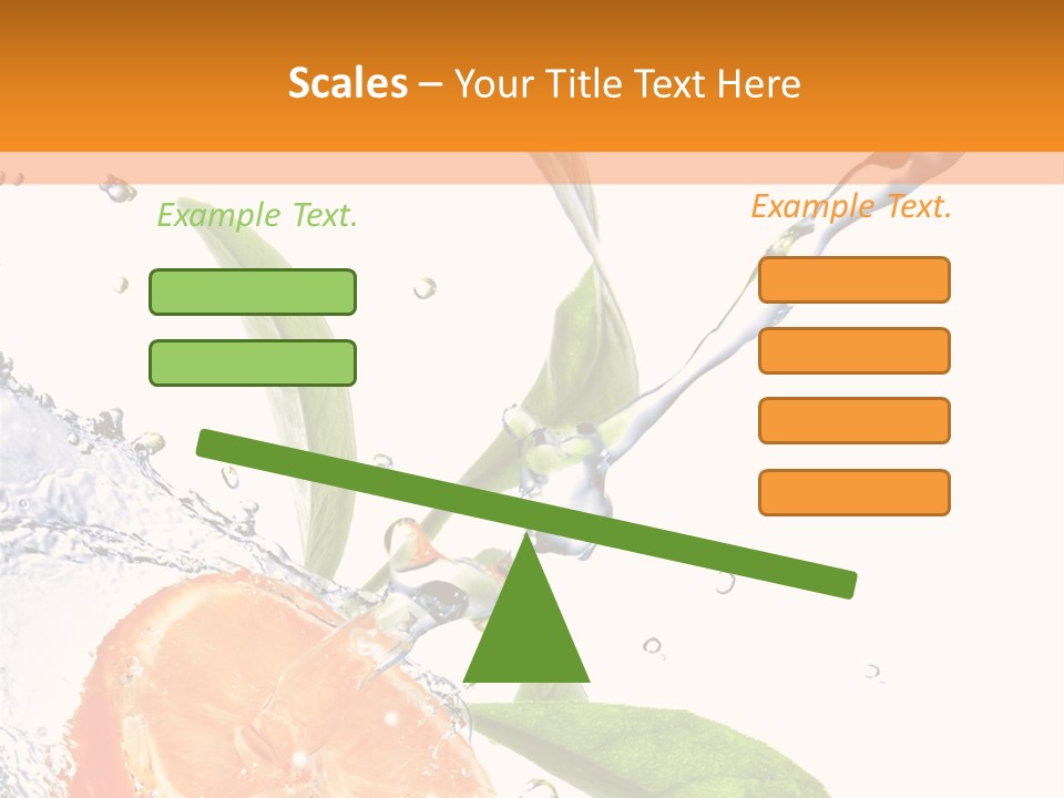 Isolated Fruit Slice PowerPoint Template