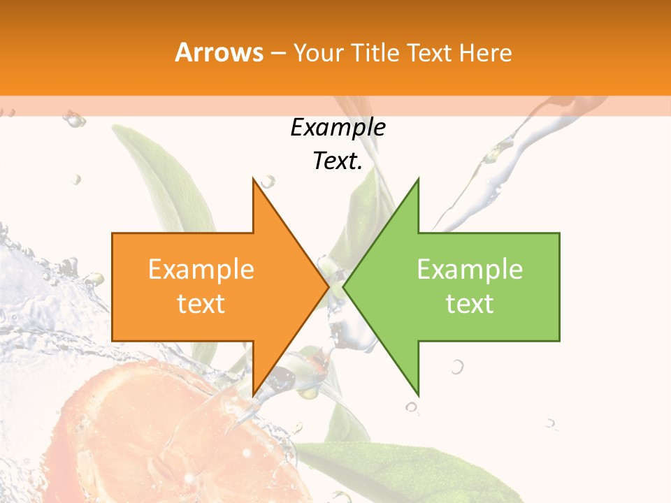 Isolated Fruit Slice PowerPoint Template