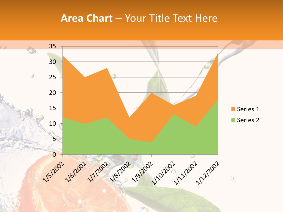 Isolated Fruit Slice PowerPoint Template