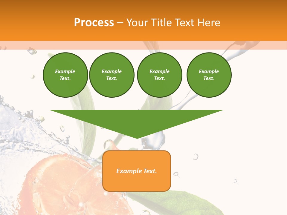 Isolated Fruit Slice PowerPoint Template
