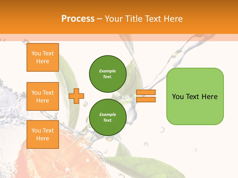 Isolated Fruit Slice PowerPoint Template
