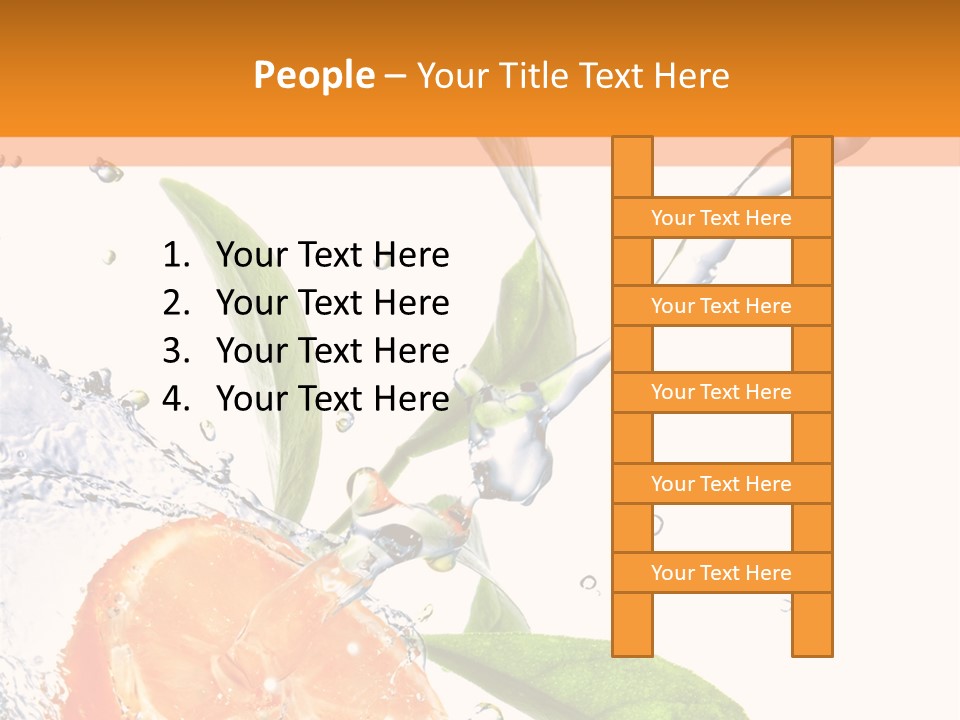 Isolated Fruit Slice PowerPoint Template