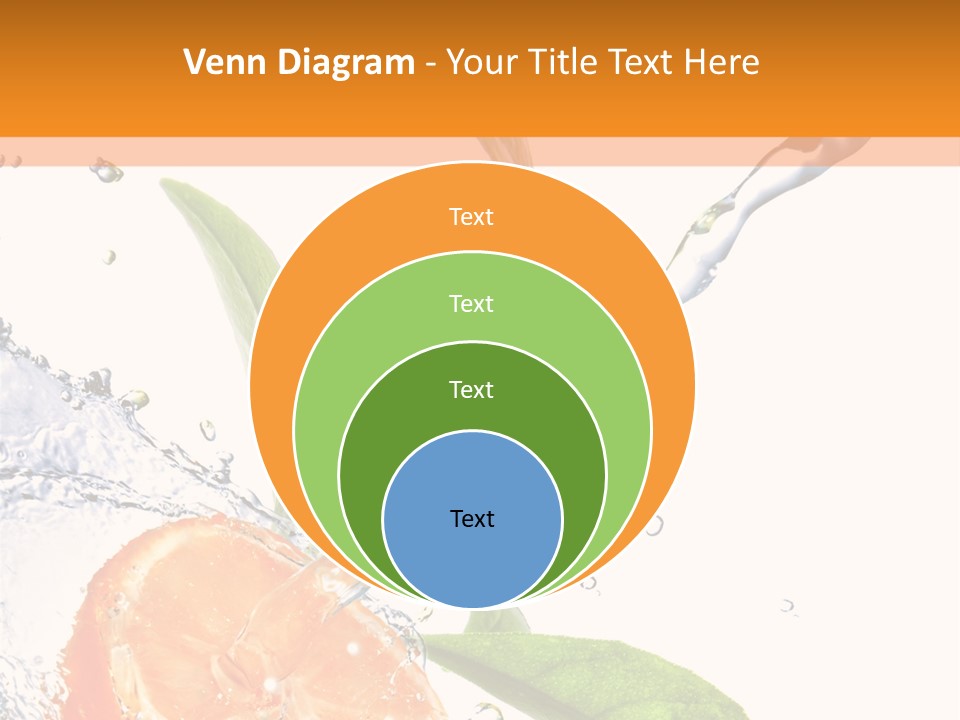 Isolated Fruit Slice PowerPoint Template