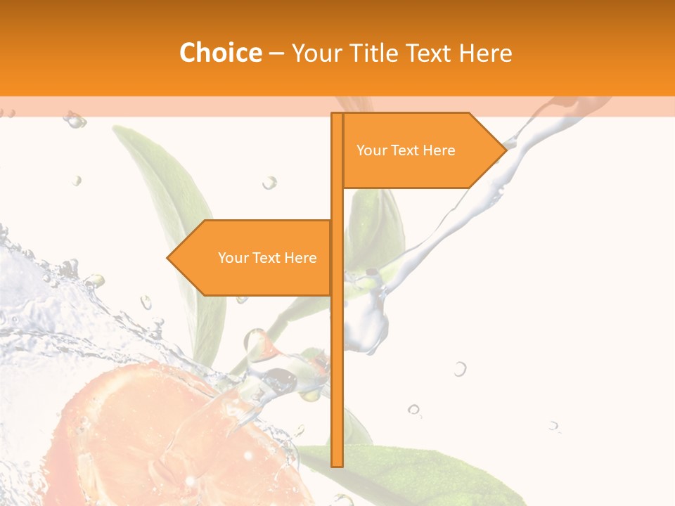 Isolated Fruit Slice PowerPoint Template
