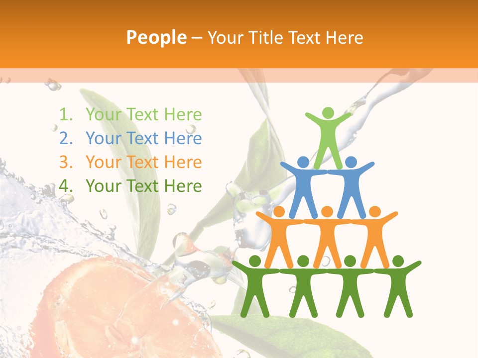 Isolated Fruit Slice PowerPoint Template