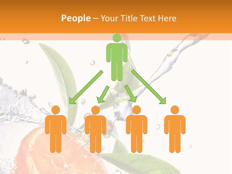 Isolated Fruit Slice PowerPoint Template