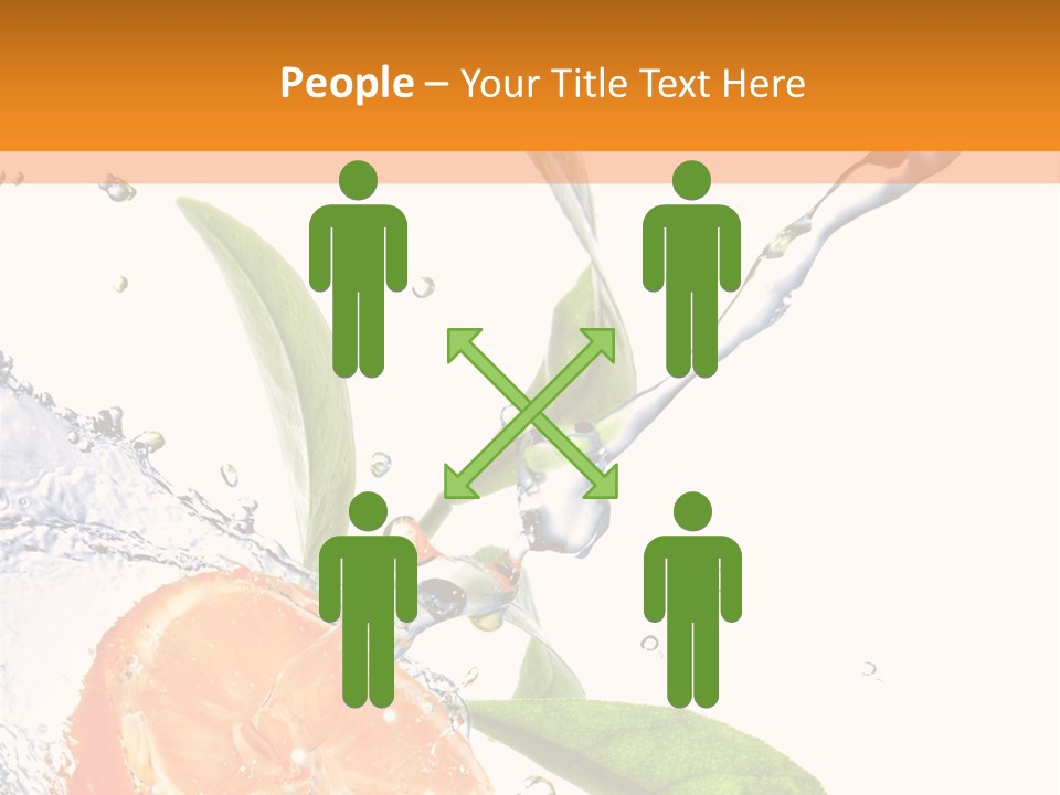 Isolated Fruit Slice PowerPoint Template