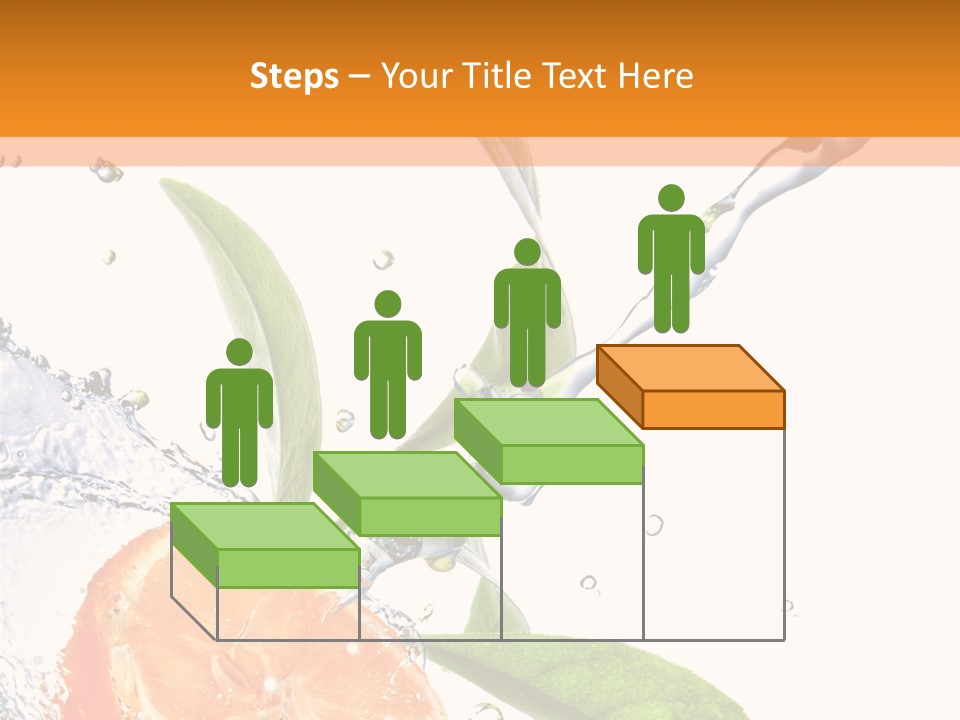 Isolated Fruit Slice PowerPoint Template