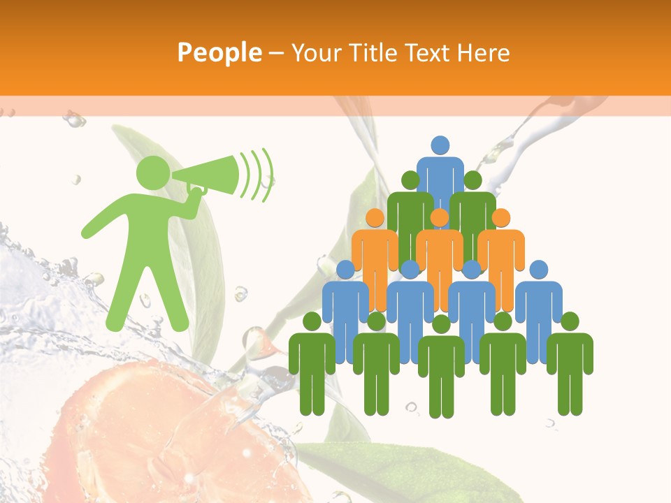 Isolated Fruit Slice PowerPoint Template