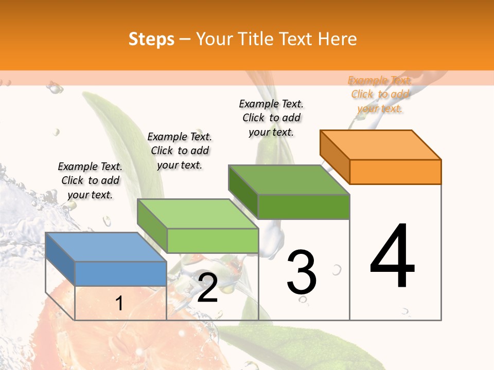 Isolated Fruit Slice PowerPoint Template