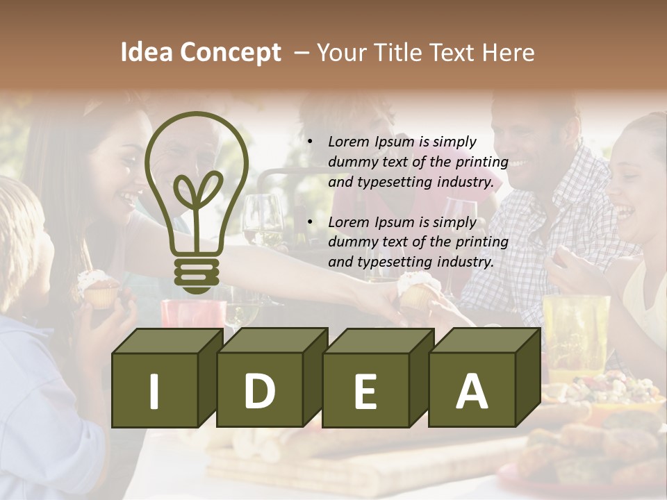 Parent Girl Son PowerPoint Template